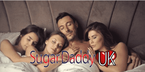 Sugardaddy with many girls in one bed