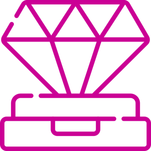 Diemenate icon means exclusivity