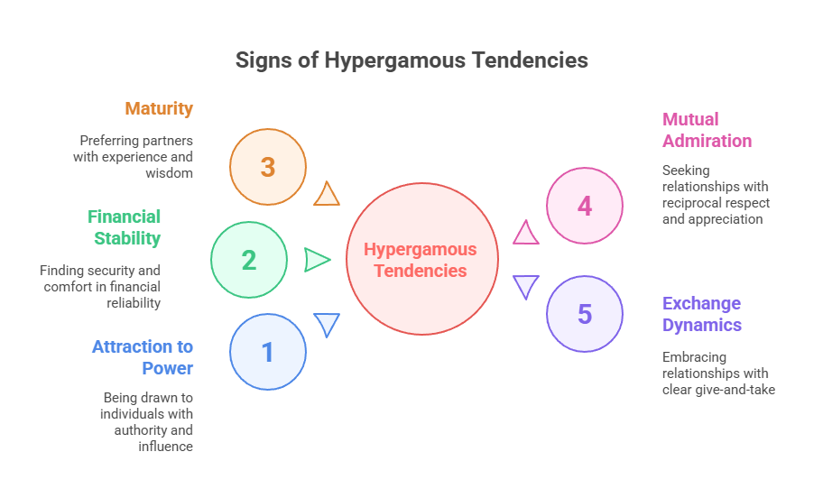 Summary infographic of the article on hypergamy.
